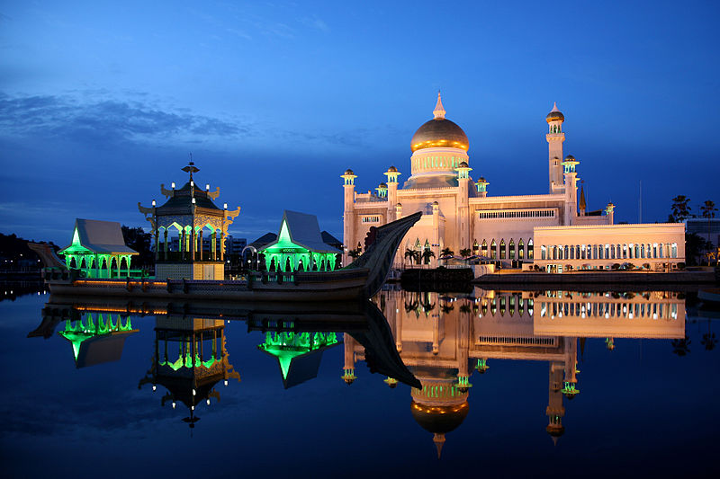 The Sultan Omar Ali Saifuddin Mosque in Brunei