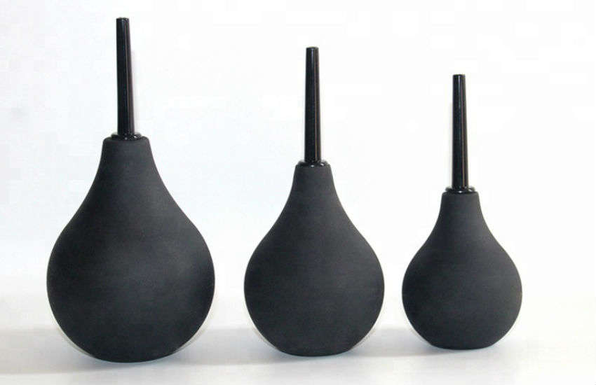 Douching bulks to insert water into the rectum or vagina